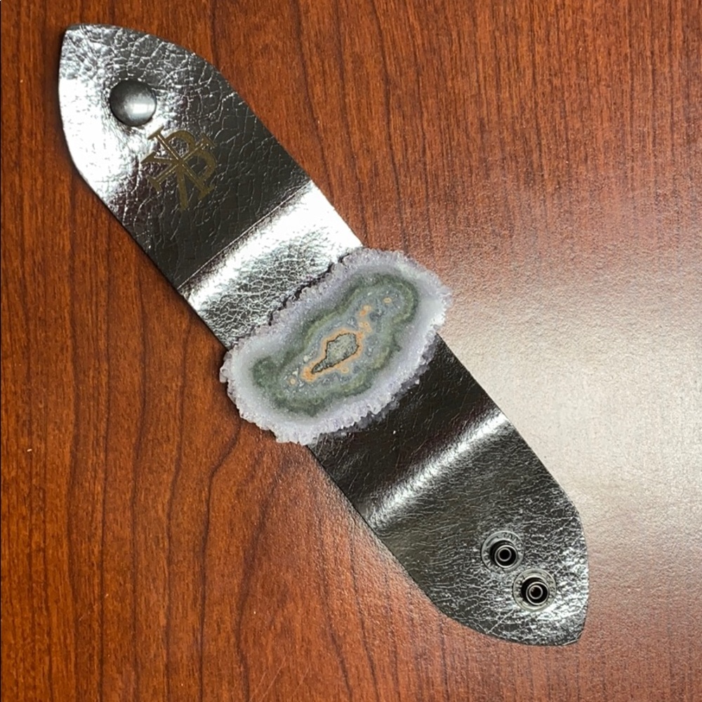 Karli Buxton Leather & Druzy Bracelet